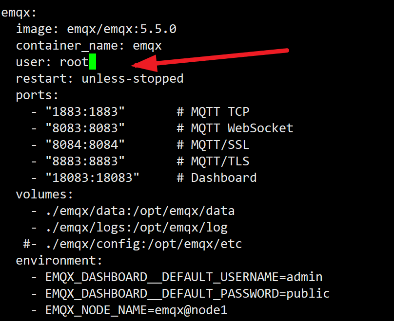 docker-compose 安装emqx